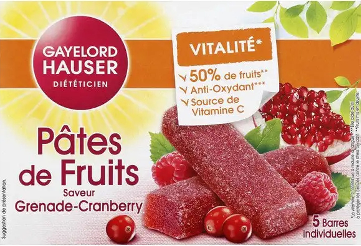 Pâtes de fruits Gayelord Hauser Trail & MACADAM