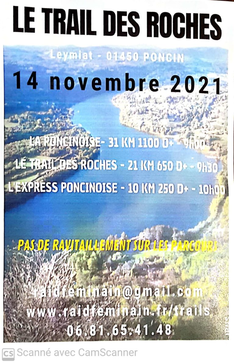 Read more about the article Trail des Roches, Poncin, 14/11/2021
